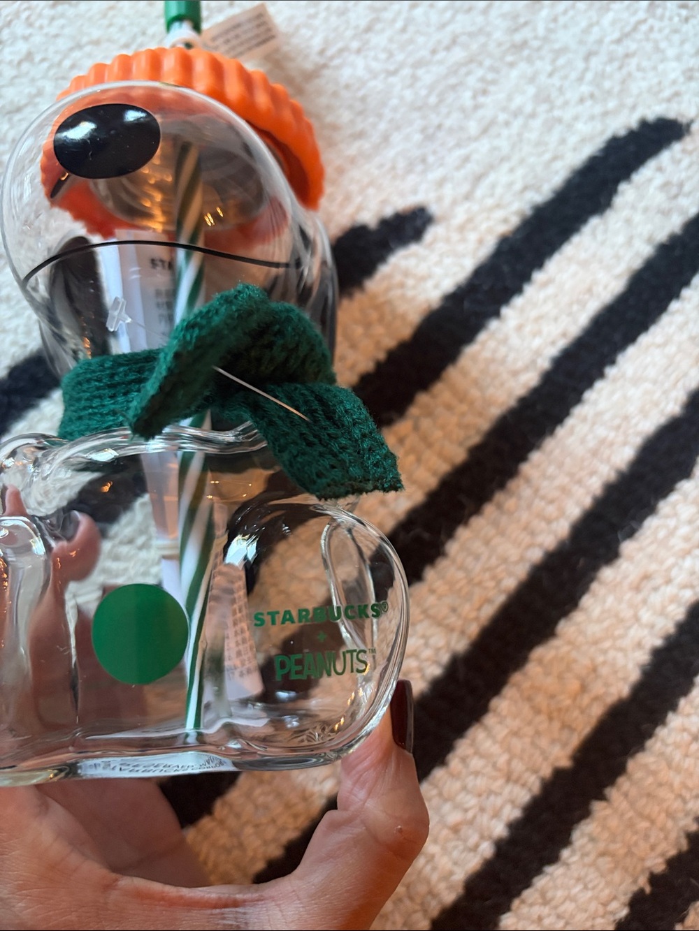 NWT Starbucks x Snoopy with Orange Hat and Green Scarf Accents - Picture 2 of 4